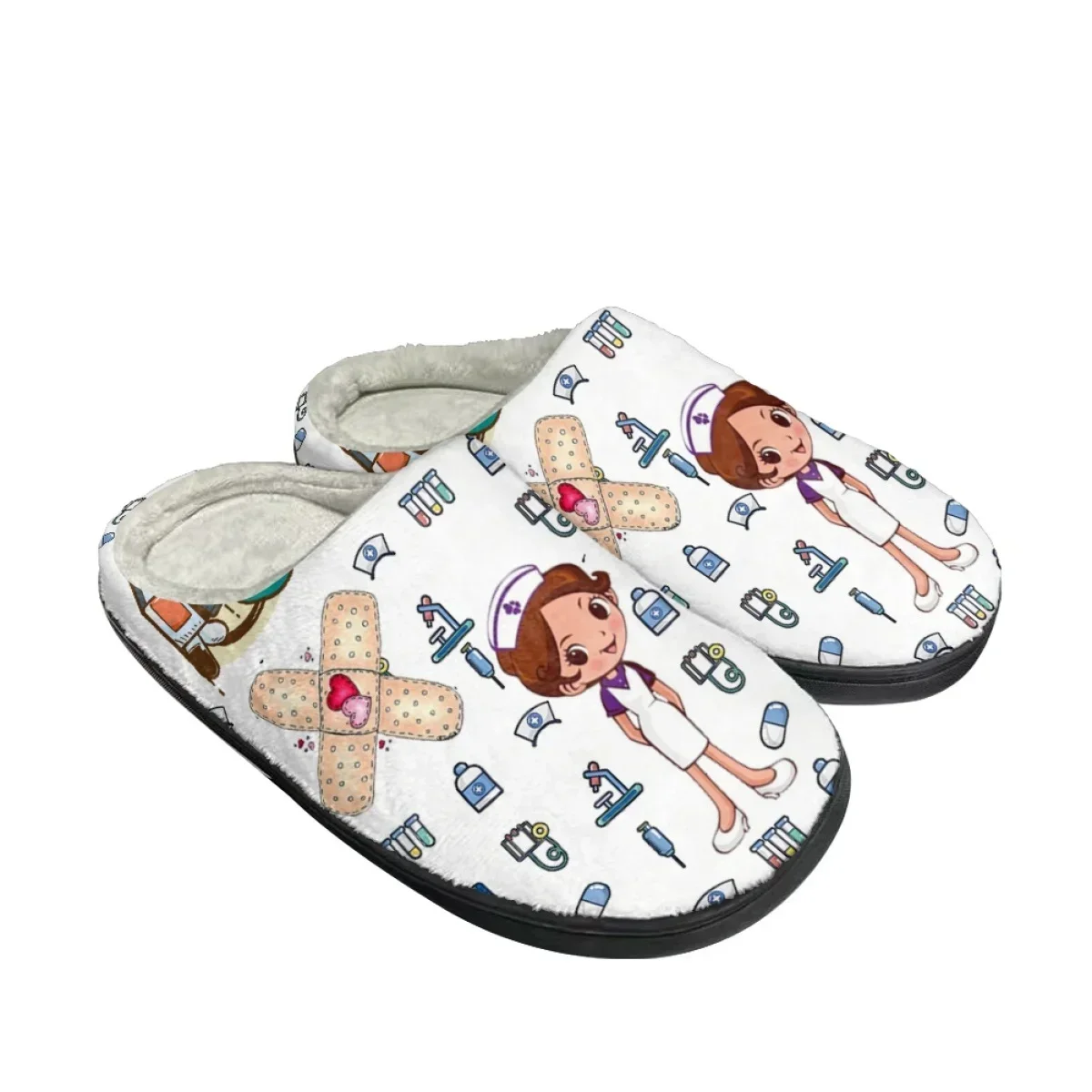 Home Bathroom Design - Winterse binnenpantoffels, casual, verpleegstersdesign, warme pantoffels
