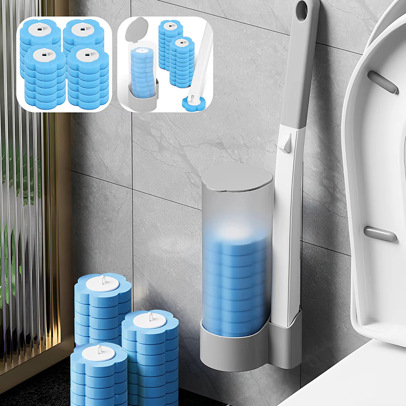 Home Bathroom Upgrades - Een nieuwe set toiletborstels, automatische deksel