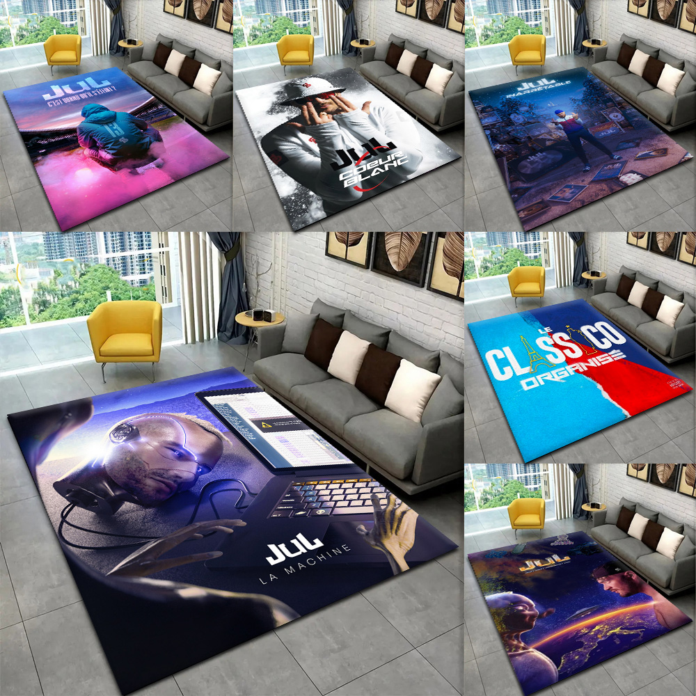Home Bathroom Carpet - J-Jul Rapper Muziek Album Cover Tapijt