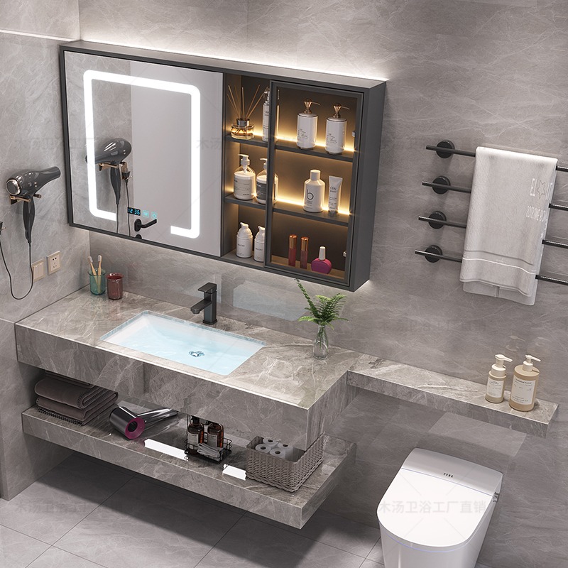 Home Bathroom Partition Wall - Make-upspiegel Kast Make-up Slaapkamer Papier Moderne