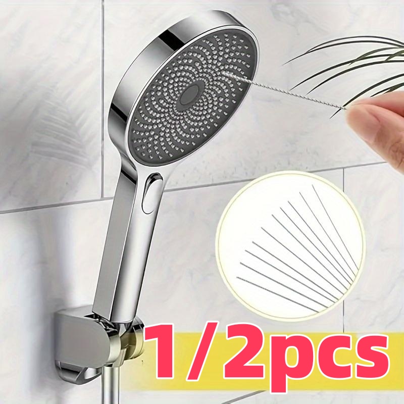 Home Bathroom Renovation - 10-delige roestvrijstalen douchekop reinigingsborstelset, geschikt voor