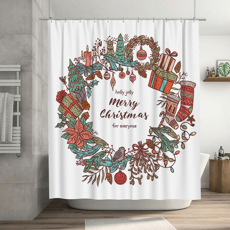 Home Bathroom Upgrades - TU Vrolijk Kerstfeest Douchegordijn Feestelijk Vakantie