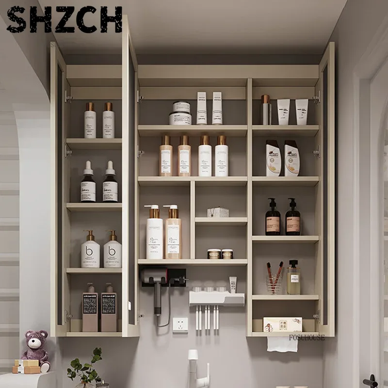 Home Bathroom Design - Moderne, verdikte badkamerspiegel met geïntegreerde slimme