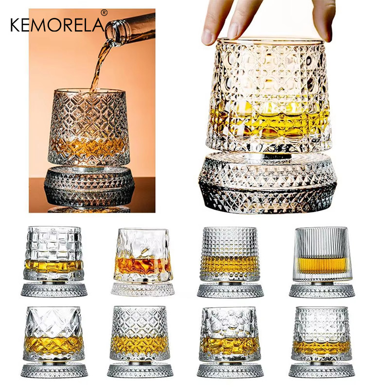 Yamazaki Home Bathroom Storage - 2 Stuks Whiskey Glazen Roterende Whisky