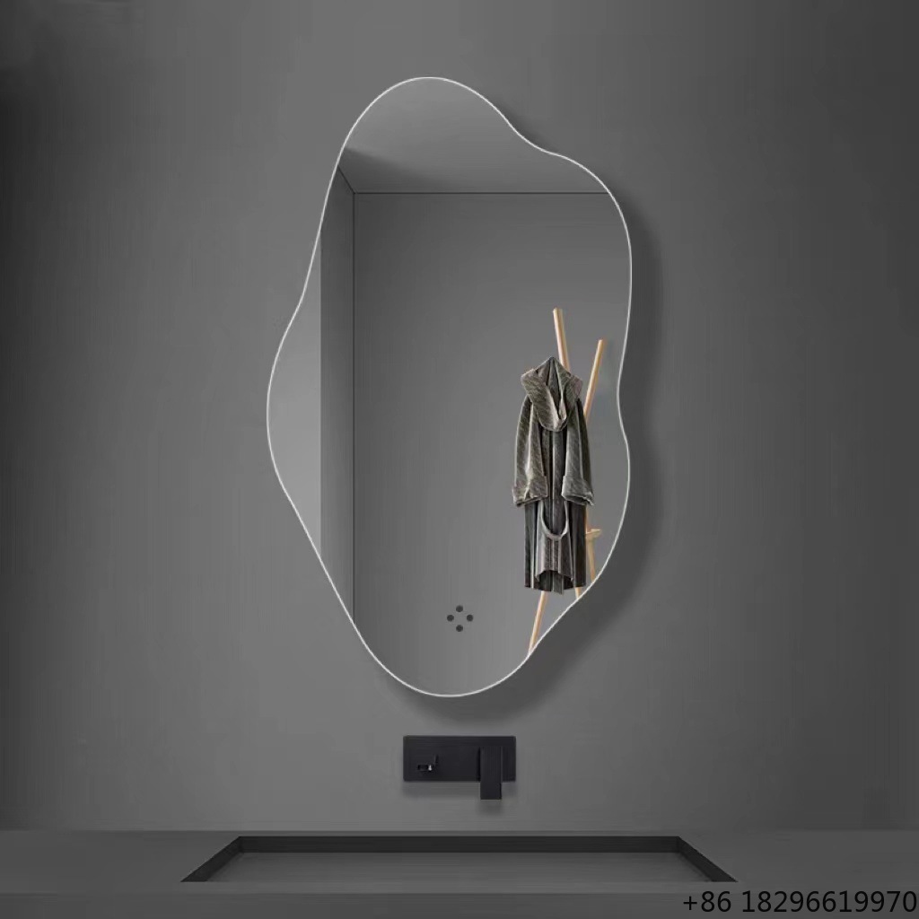 Home Goods Bathroom Mirrors - Irregulaire badkamerwandspiegel kunstdecoratie zilveren spiegel HD