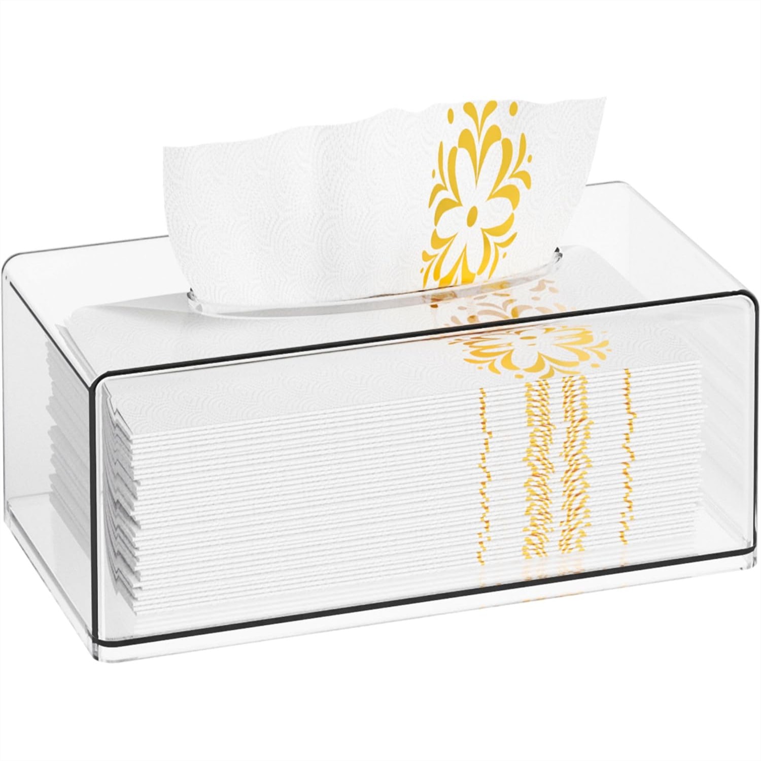 Home Bathroom Images - Acryl Tissue Box Houder Rechthoekig Doorzichtig