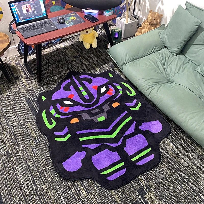 Home Bathroom Carpet - NEON GENESIS EVANGELION Designer Pluche Tapijt
