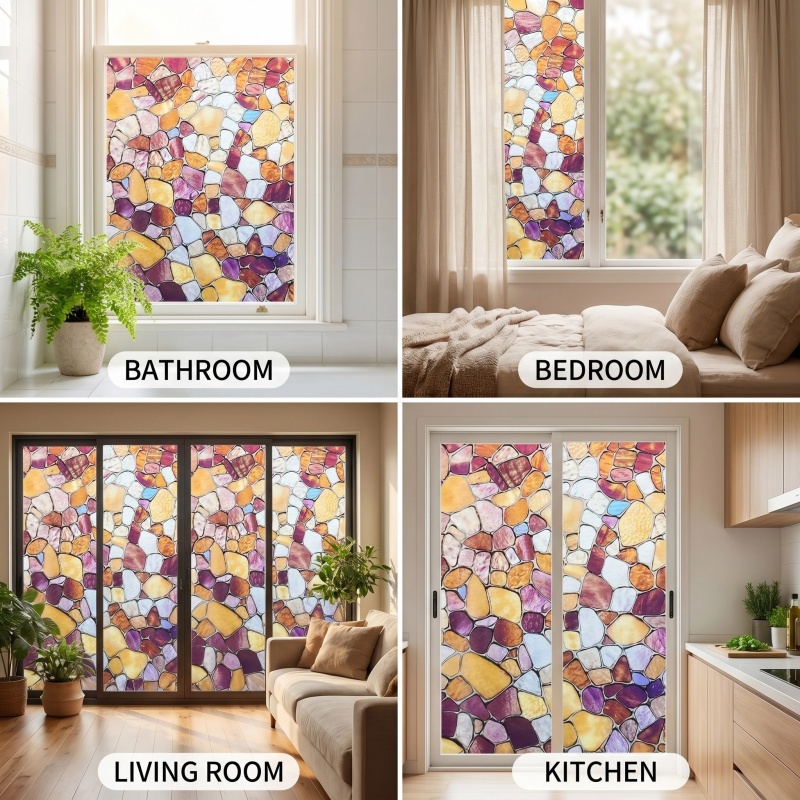    Raamfolie Privacy Vinyl Ve - Home Bathroom Window Tint recensie en prijs