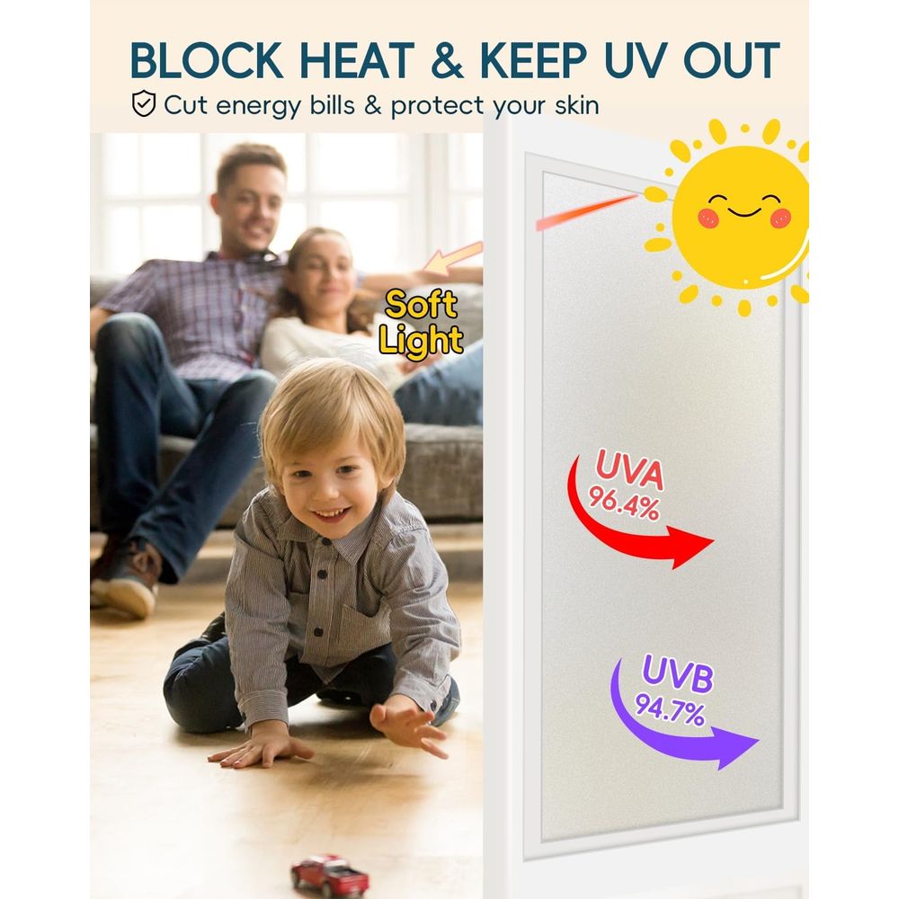 Geroosterde glasfolie voor pri - Home Bathroom Window Tint recensie en prijs