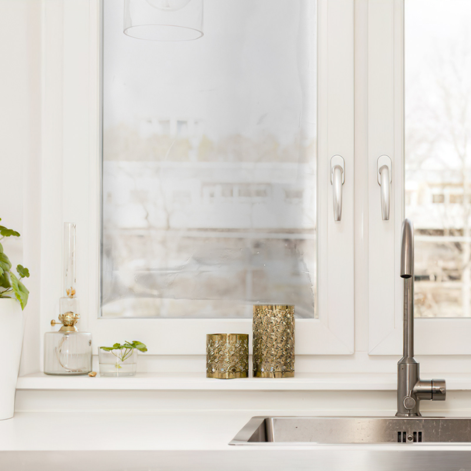 Eénzijdige raamfolie voor priv - Home Bathroom Window Tint recensie en prijs