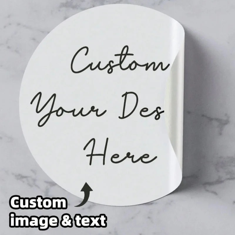 Op maat gemaakte ronde sticker - Home Bathroom Design recensie en prijs