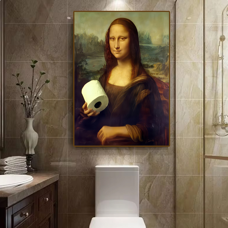 1pc grappige abstracte badkame - Home Bathroom Design recensie en prijs
