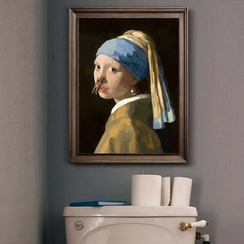 1pc grappige abstracte badkame - Home Bathroom Design recensie en prijs