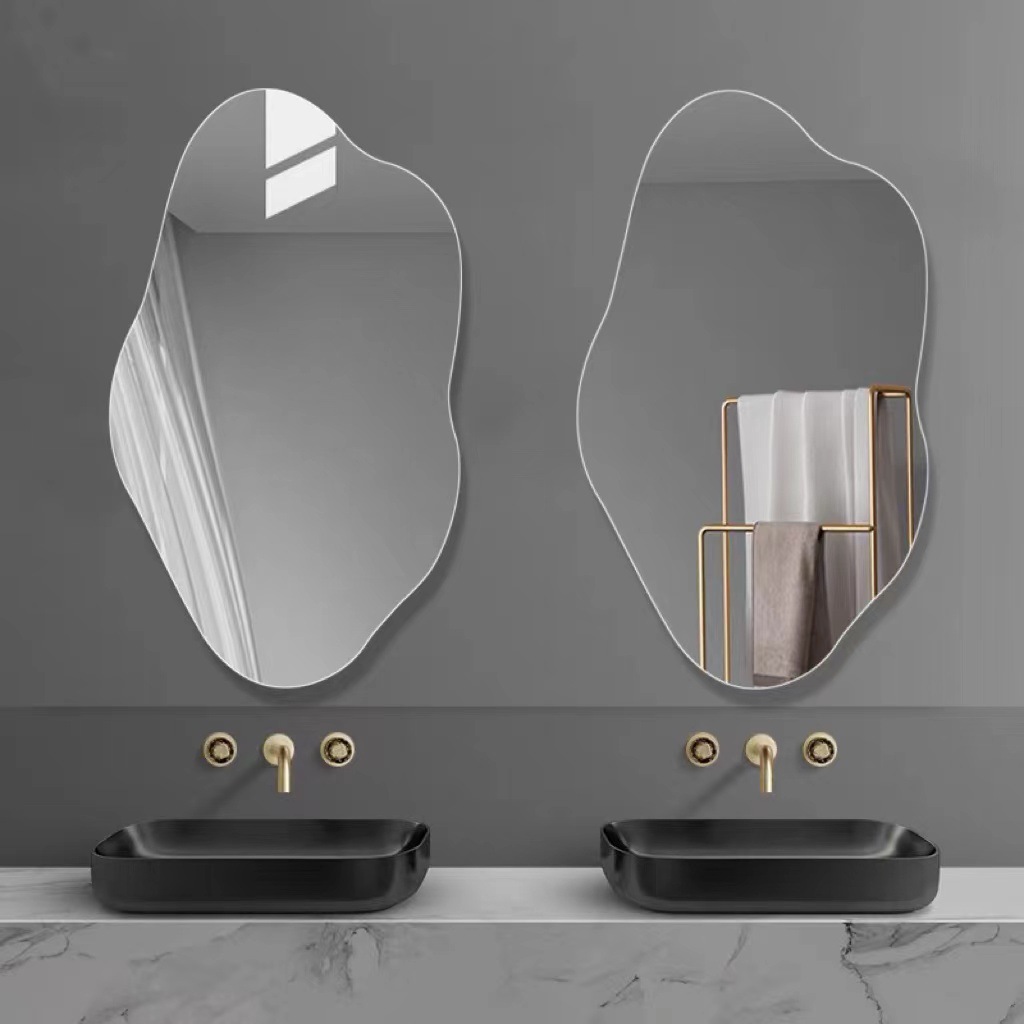 Irregulaire badkamerwandspiege - Home Goods Bathroom Mirrors recensie en prijs