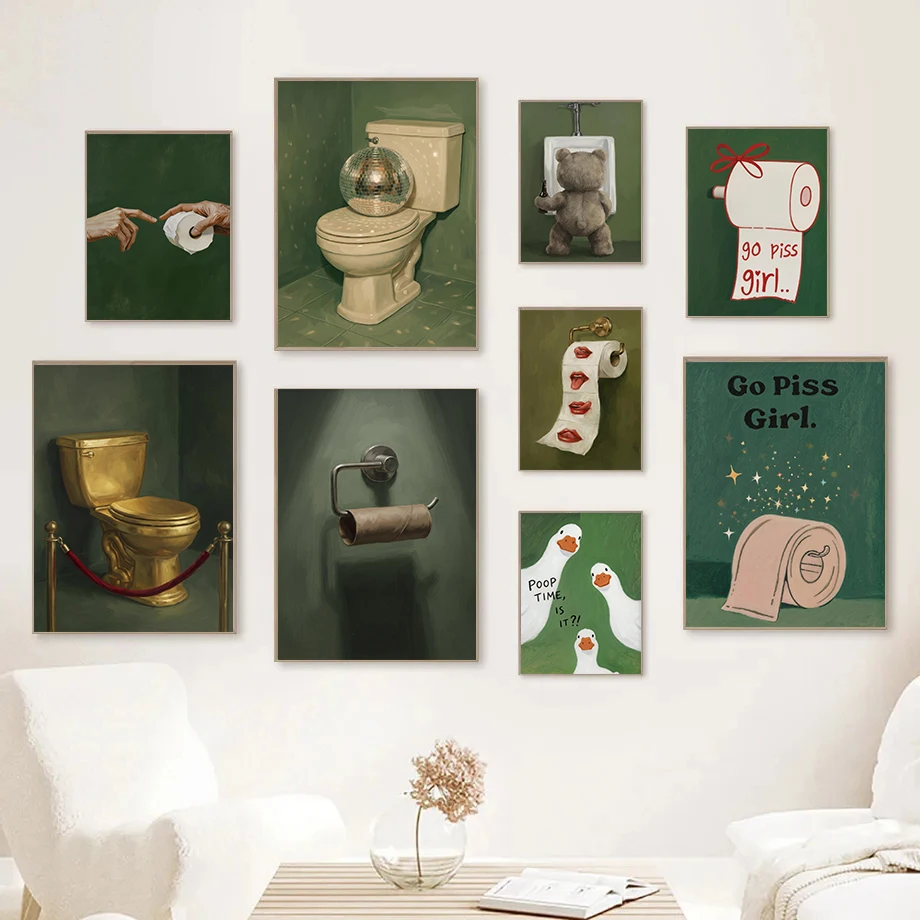 (Geen frame) 1 stks Humoristis - Home Bathroom Pictures recensie en prijs