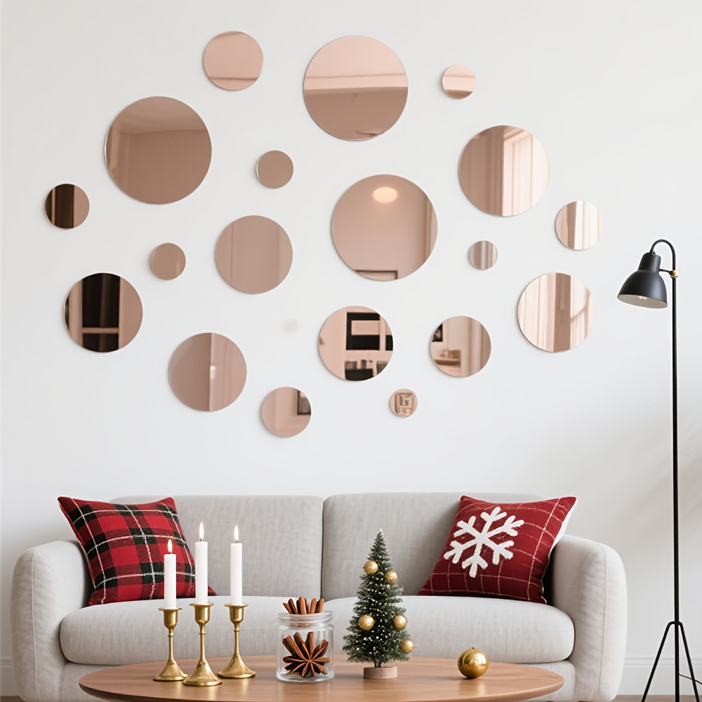 20 CM Ronde Acryl Spiegel Muur - Home Goods Bathroom Mirrors recensie en prijs