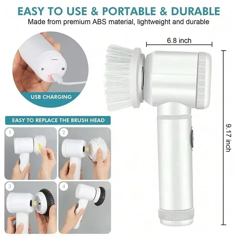 Nieuwe draadloze spin-schrobma - Home Bathroom Renovation recensie en prijs